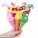 TOYMYTOY 6 Pcs Finger Puppets Clown Finger Toys Story Teller for Baby Kids Story Playset  B07F27R9VB